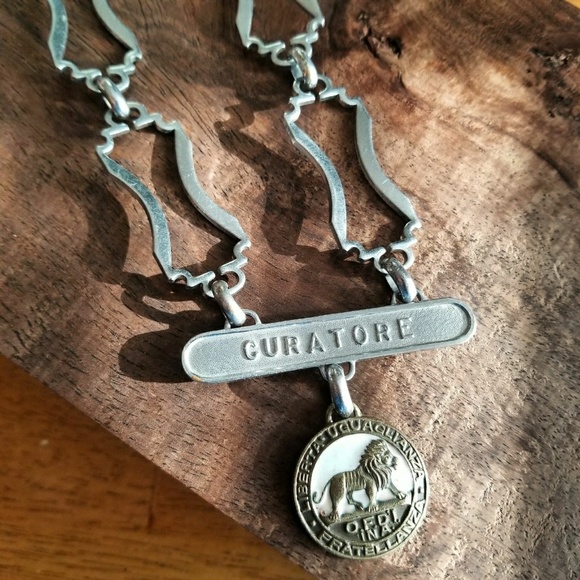 Relisted - vintage Sons of Italy lodge jewel necklace OSIA - Picture 2 of 7